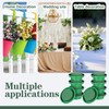16 Pack Round Floral Foam with Bowls, Green Wet Flower