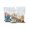 100 Large Clear Transparent Plastic Resealable Gripseal Grip Press Seal