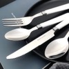 White Silverware Set for 6 Durable Stainless Steel Flatware Set