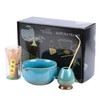 TOLASTO Matcha Set | 4-Piece Bamboo Matcha Set with Ceramic