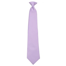 Mens XL Extra Long Tall Man Solid Color Clip On Easy to Remove Clip Necktie Ties