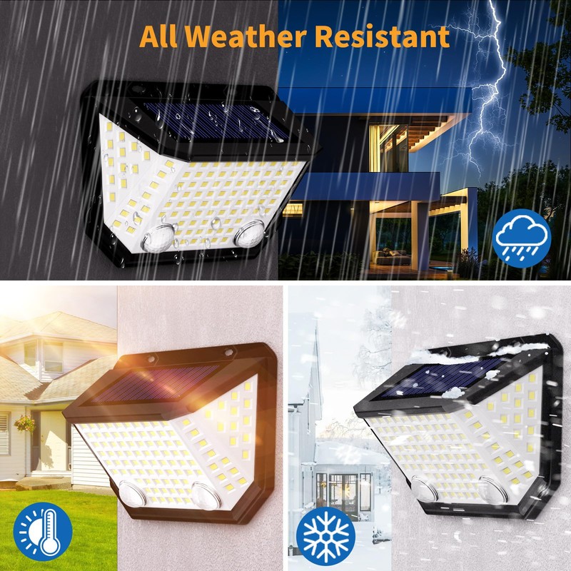 K KASONIC Solar Lights with Dual Sensor Outdoor 2
