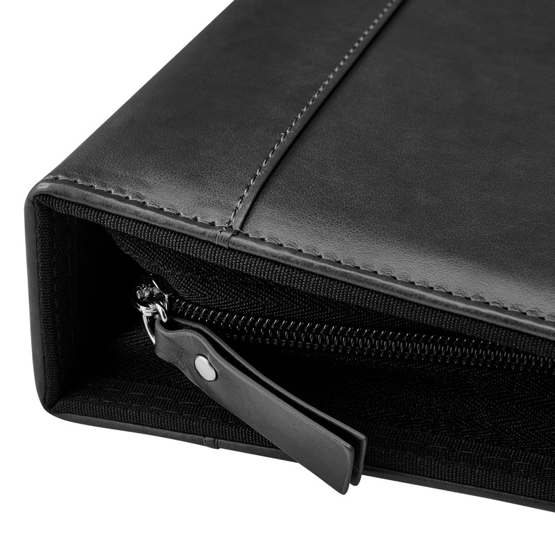GALLAWAY LEATHER 7 Ring Checkbook Binder for Business Checks, PU
