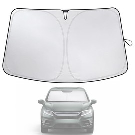 Honda Odyssey EcoNour Car Windshield Sunshade 2018-2024 2025-240T Polyester Material Cars Sun Visor Reflector Blocks UV Rays - Foldable Sunshade Interior Protection Accessories