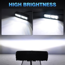 Barra de luz LED de haz puntual LED Pods luz de trabajo fuera de carretera luz antiniebla para camión, camioneta, ATV, SUV, UTV, motocicleta, barco (6 pulgadas)