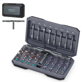 Upgraded 42 in 1 Magnetic Screwdriver Set, Ankilo DIY Ratchet Screwdriver Set, Multi Bit Magnetic Drive with 40 PCS Portable Repair Tool Kit for Home, Bike, Repairs - for Christmas Gifts (Grey)