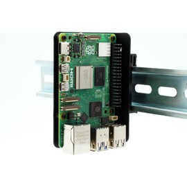 KKSB Raspberry Pi DIN Rail Clip Bracket - Compatible with Raspberry Pi 5, 4B, 3B and Other SBCs with The Same Screw Hole Pattern - Multiple Clip Fixing Positions
