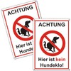 Facaii Achtung hier ist kein Hundeklo Sign Made of Sturdy