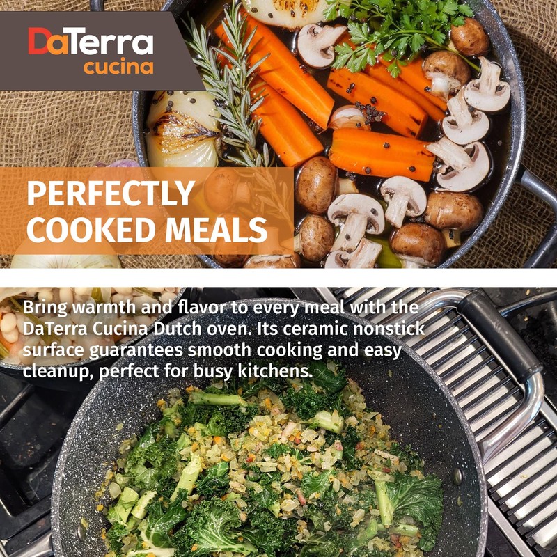 DaTerra Cucina - 5 Qt Nonstick Ceramic Dutch Oven Pot