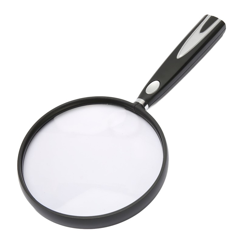 Handheld Magnifying Glass 2X 4X Handheld Reading Magnifier Skid Resistance