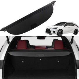 Liizoo Cargo Cover for Lexus RX350 2023 2024 2025 RX450h Accessories Rear Trunk Cover Rear Trunk Security Cover Shielding Shade, Black
