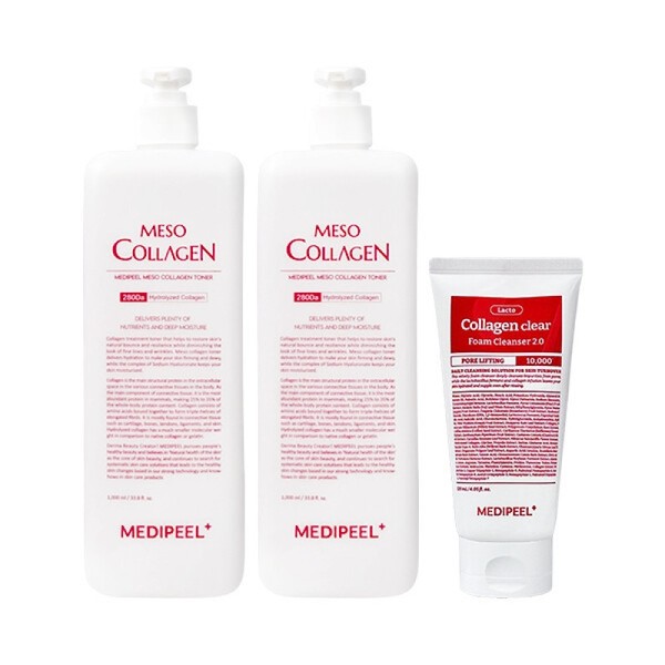 Medipeel Red Lacto Meso Collagen Toner 1000ml x2 + Clear