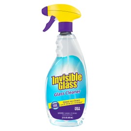 Invisible Glass 92160 Premium Glass and Window Cleaner Spray – Cleans Glass, Windows, Mirrors, Shower Doors, and More – Streak-Free, Ammonia-Free, Tint-Safe – 22 fl oz