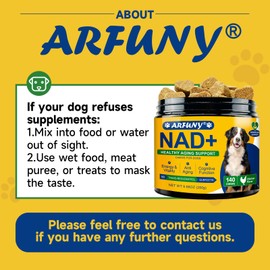 NAD Supplement for Dogs - NAD Soft Chews for Senior Dogs - Energy & Vitality, Anti-Aging, Cognitive Function - NR, Trans-Resveratrol, Quercetin, Glucosamine HCI - 140 Chews, Chicken Flavor