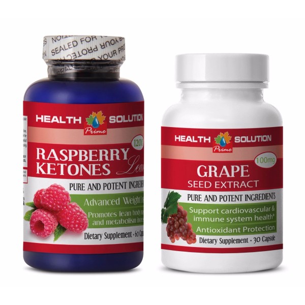 HEALTH SOLUTION USA Anti-aging capsules - RASPBERRY KETONES – GRAPE