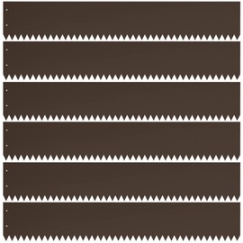 Meyoppm Steel Landscape Edging 40 Inch Strips, Steel Edging 8 Inch Depth, 6 Pack Hammer in Landscape Edging, Metal Landscape Edging, Metal Edging for Landscaping (with 6 Clips)