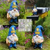 Mood Lab Garden Gnome - Funny Postman Gnome Figurine -