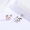 ABIGY Axolotl Earrings 925 Sterling Silver Opal Stud Earrings Animal