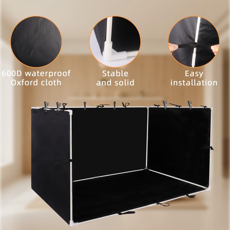 Dmnnlp Dog Pee Pad Holder with High Walls 35"x29"x17.3" No-Splash