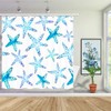 JAWO Cute Starfish Shower Curtains for Bathroom, Watercolor Starfishes Sea