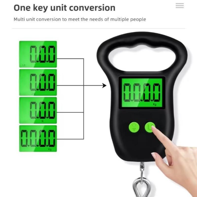 50kg/10g Digital Hanging Scales Portable Luggage Weight Scales Electronic LCD