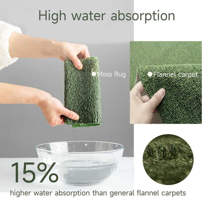 Moss Reptile Carpet, Raise Box Humidity, Fibre Mat for Pet