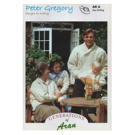 Peter Gregory Knitting Pattern Booklet Generations of Aran Family Outfits AK6