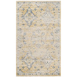 SAFAVIEH Evoke Collection Accent Rug - 2'2" x 4', Gold & Ivory, Boho Oriental Design, Non-Shedding & Easy Care, Ideal for High Traffic Areas in Entryway, Living Room, Bedroom (EVK224B)