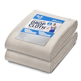 Canvas Drop Cloth - Durable Protection for Painting and Home Projects (4/5-PACK-2)