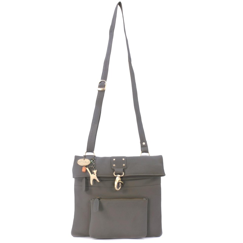 Catwalk Collection Handbags - Women's Leather Anti Theft Cross Body