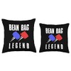 Bean Bag Legend Cornhole Throw Pillow