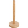 AIMALL Premium Beech Wood Roll Holder, 12.4-Inch Tall Kitchen Paper
