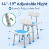 Loyoda Shower Chair for Inside Shower with Removable Back, Adjustable