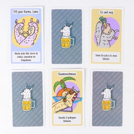 Lama Drinking Drama - Drinking Game for Adults | Funny Party Game with Customisable Cards | Perfect for Birthday, Hen Party & Game Night | High Quality Card Game for Groups