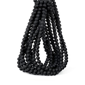 XIANNVXI Black Obsidian Beads 8mm Crystal Beads 100PCS Natural Stone Beads Round Loose Gemstone Beads for Bracelet Crystal Beads for Jewelry Making