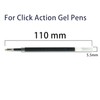24 Pcs Retractable Black Gel Ink Refills, 0.7 mm Point