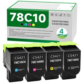 SANCTink 78C10K0 78C10C0 78C10M0 78C10Y0 High Yield Toner Cartridge