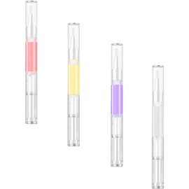 4 Piezas Lápiz de Aceite Cutículas para Uñas 2ml Aceite Esencial Nutritivo, Fácil de Usar y Portátil para Cuidado de Uñas en Manicura y Uso en Casa