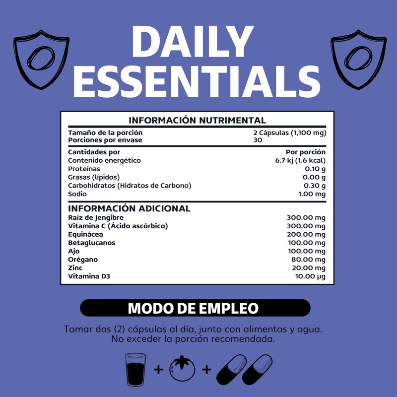 Beyond Vitamins | Daily Essentials con Vitamina C y Betaglucanos