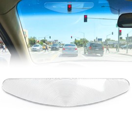 UNIFAMILY Traffic Light Fresnel Lens, Car Window Traffic Light Viewer - Wide Angle Highlight Design for Tall Drivers, Self-Adhesive Easy Install, UV Resistant Clear Lens to Avoid Blind