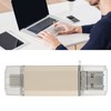 USB 3.0 U Disk Golden Aluminum Alloy ThreeInOne High Speed