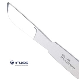 Mr. Fuss Callus Scraper Callus Remover Blunt Scalpel Cream Scraper Spatula Made of Chrome Steel