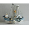 Wooden Fishing Boat Ornament