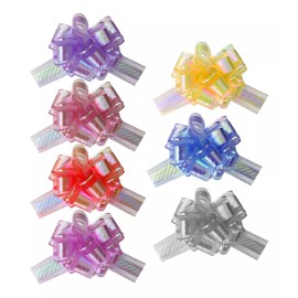 Lecute 100 Moños Metalico Liston Envolver Cumpleaños Fiesta Sorpres