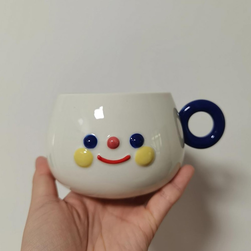 LQO Cartoon Milk Tea Ceramic Cup - Faith Design, Perfect