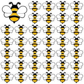 SANNIX 60Pcs Bee Pins, Enamel Honey Bee Lapel Pin Cute Bee Brooch Pins Bee Badge for Backpacks Hats Clothes