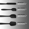 4 Piece Silicone Spatula Set, Flexible Heat Resistant Non-scratch Baking