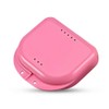 Doyeemei 1 x Dental Orthodontic Retainer Box Mouth Tray Pink