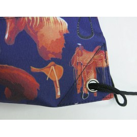 Horse Backpack Drawstring Bag Horse Lover Gift Idea Cinch Pack for Girls or Women Him or Her