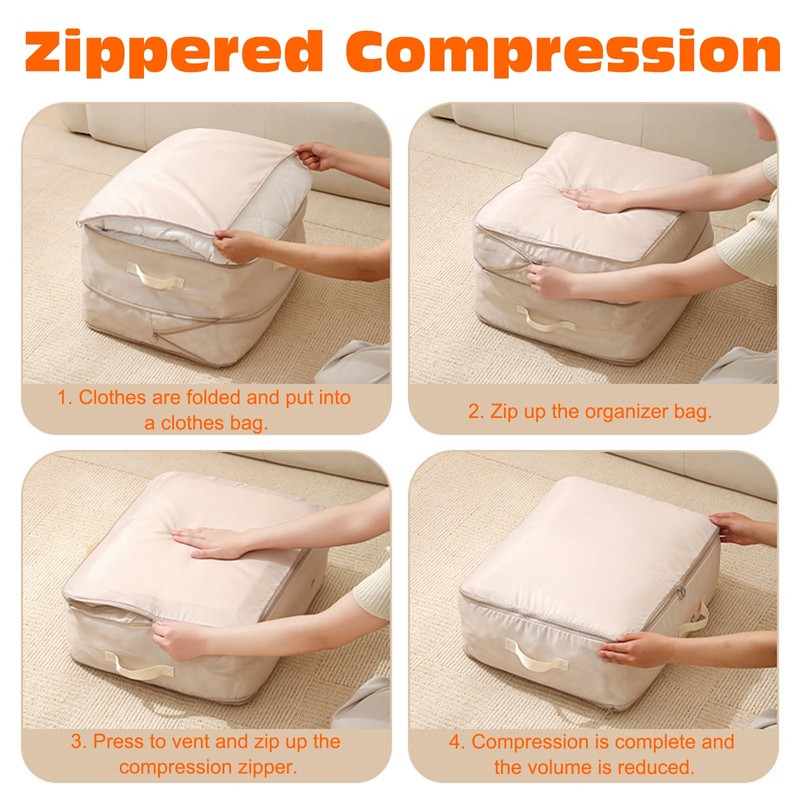 BSITSSS Ultra Space Saving Self Compression Organizer, Self Compression Organiser,